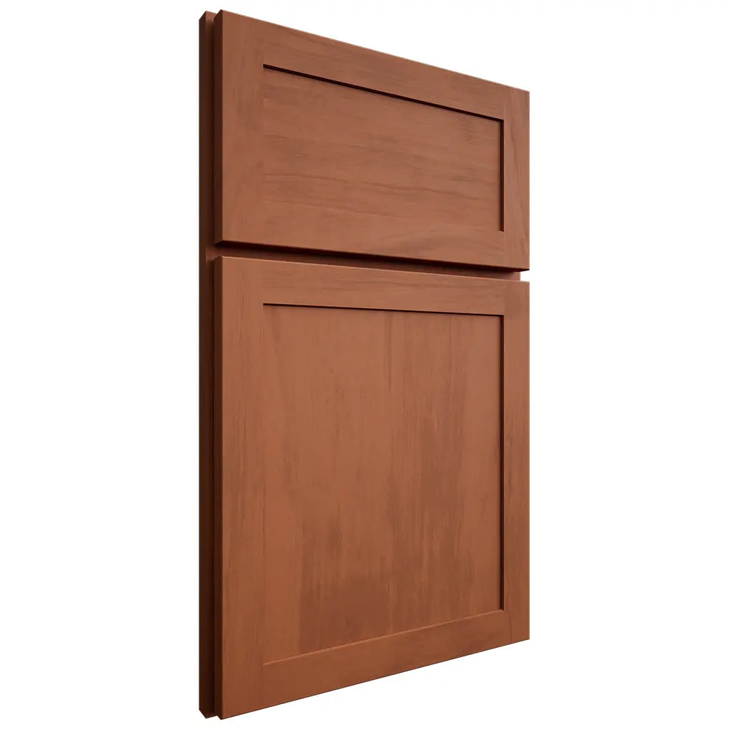 Shiloh Cabinetry Full Overlay Malibu Maple Plain Cut Spice Door