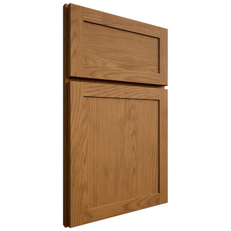 Shiloh Cabinetry Full Overlay Malibu Red Oak Plain Cut Autumn Door