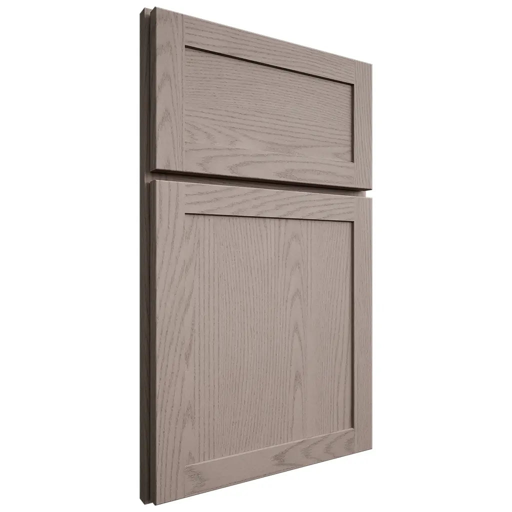 Shiloh Cabinetry Full Overlay Malibu Red Oak Plain Cut Sterling Door