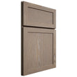 Shiloh Cabinetry Full Overlay Malibu White Oak Plain Cut Almond Door