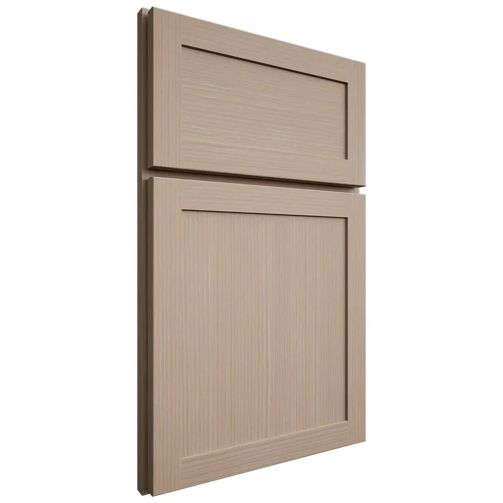 Shiloh Cabinetry Full Overlay Malibu White Oak Rift Cut Straw Door