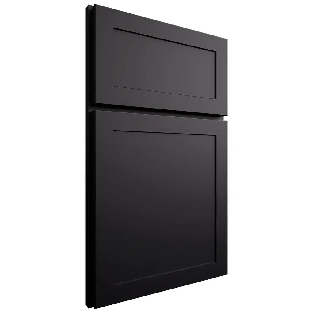 Shiloh Cabinetry Full Overlay Malibu One Paintable Black Door