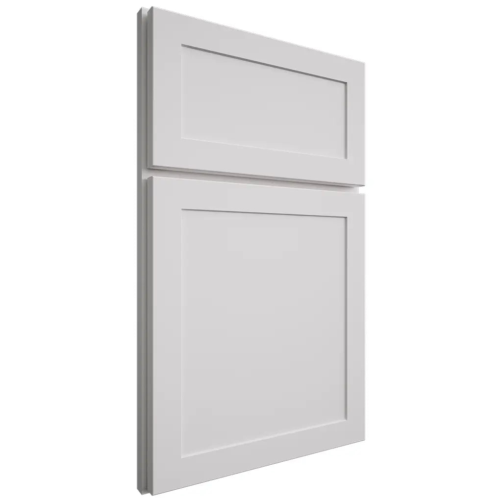 Shiloh Cabinetry Full Overlay Malibu One Paintable Polar Door