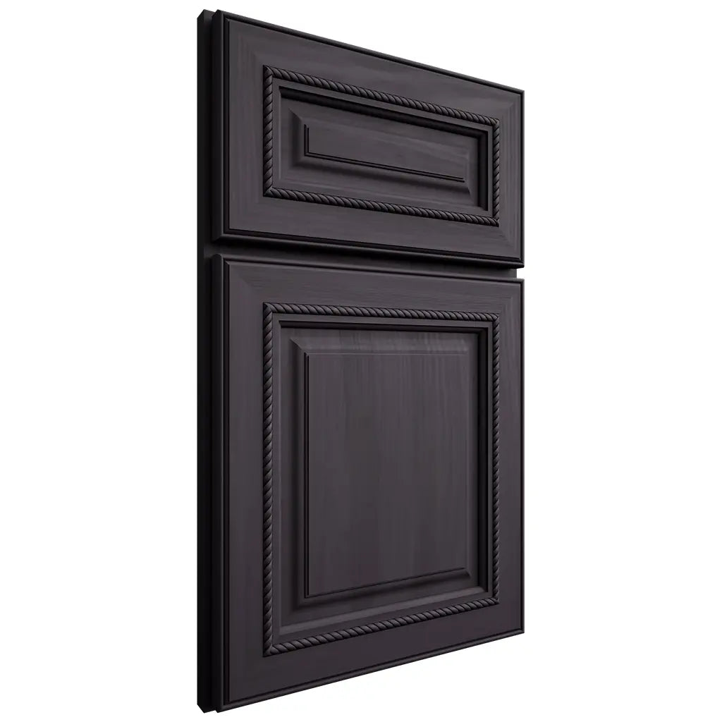 Shiloh Cabinetry Full Overlay Manchester Hickory Plain Cut Harbor Door