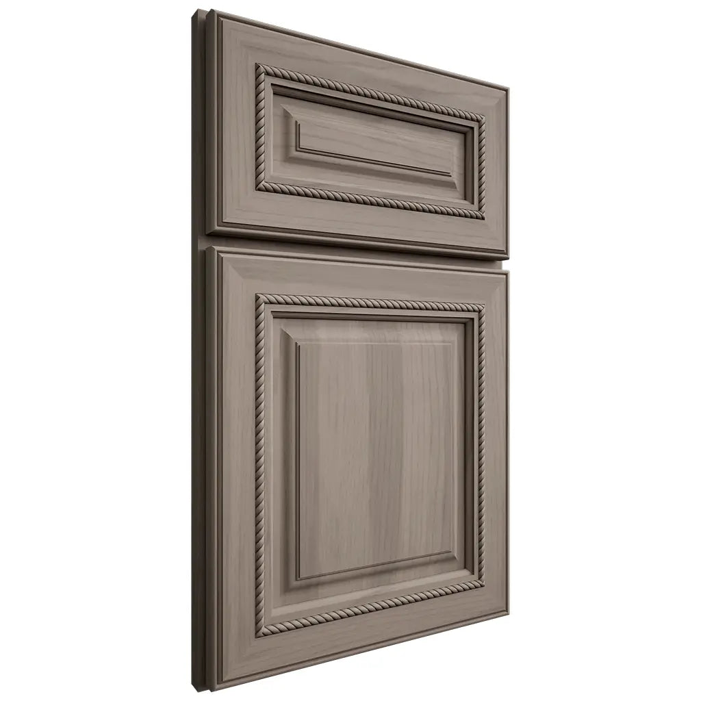 Shiloh Cabinetry Full Overlay Manchester Hickory Plain Cut Sterling Door