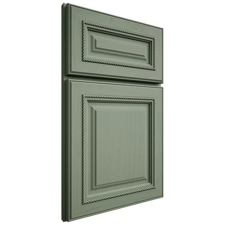 Shiloh Cabinetry Full Overlay Manchester Poplar Plain Cut Moss Door