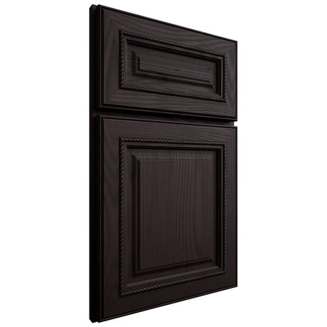 Shiloh Cabinetry Full Overlay Manchester Red Oak Plain Cut Espresso Door