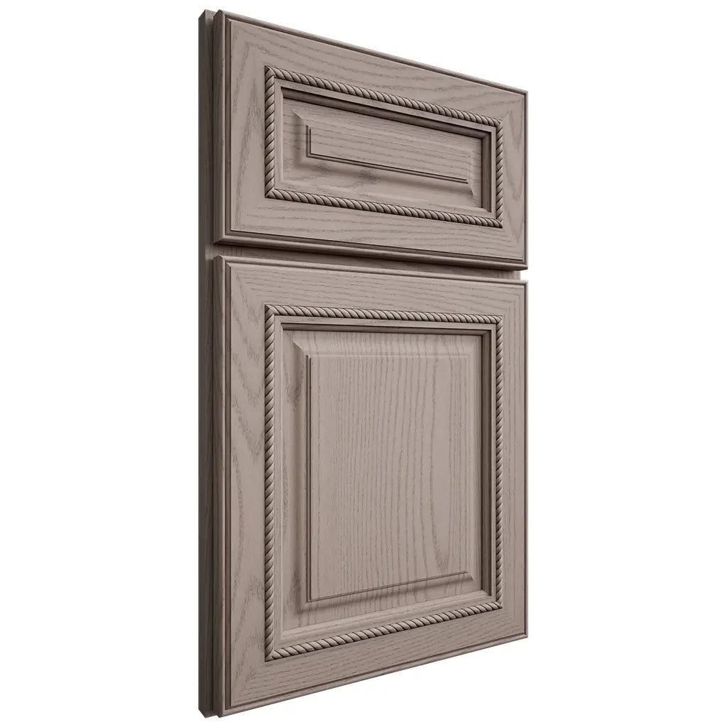 Shiloh Cabinetry Full Overlay Manchester Red Oak Plain Cut Sterling Door