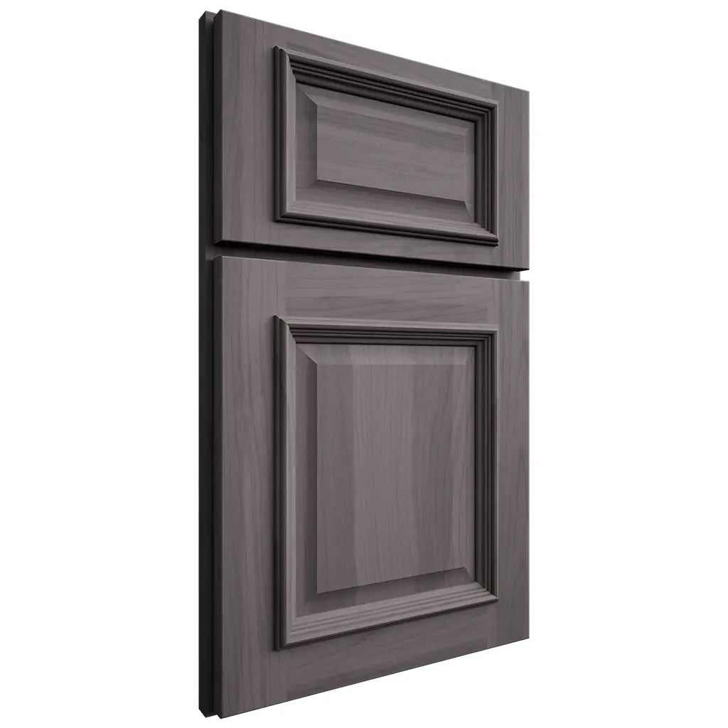 Shiloh Cabinetry Full Overlay Montgomery Hickory Plain Cut Cadet Door