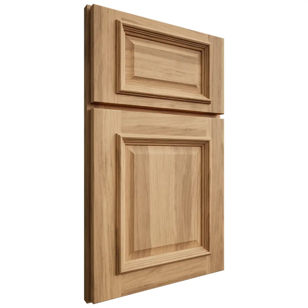Shiloh Cabinetry Full Overlay Montgomery Hickory Plain Cut Natural Door