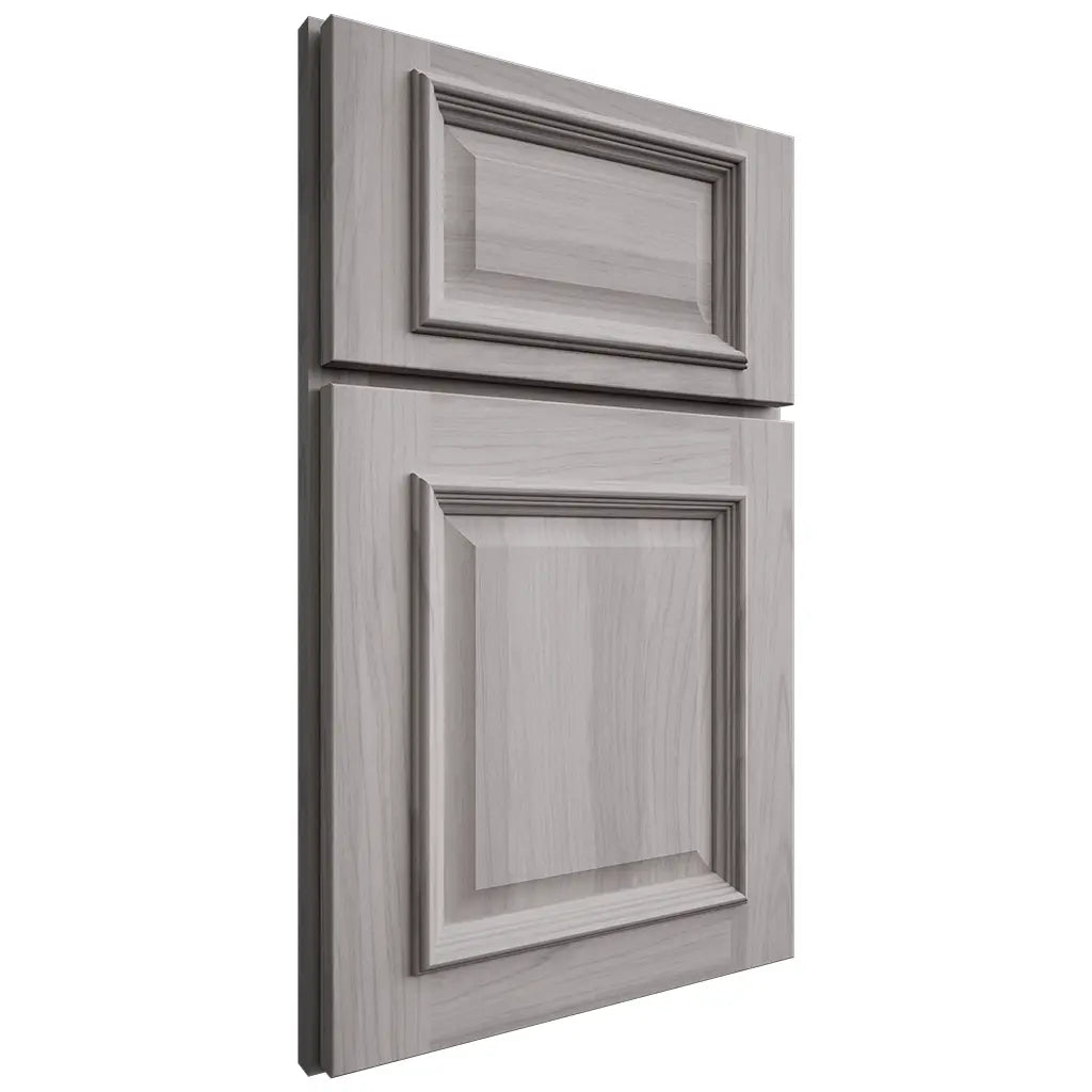Shiloh Cabinetry Full Overlay Montgomery Hickory Plain Cut Stratus Door