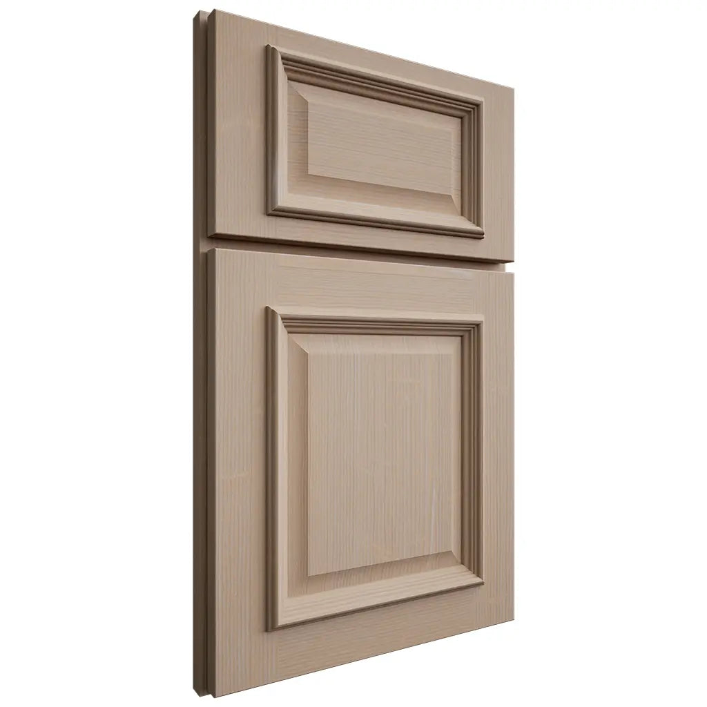 Shiloh Cabinetry Full Overlay Montgomery White Oak Quarter Sawn Straw Door
