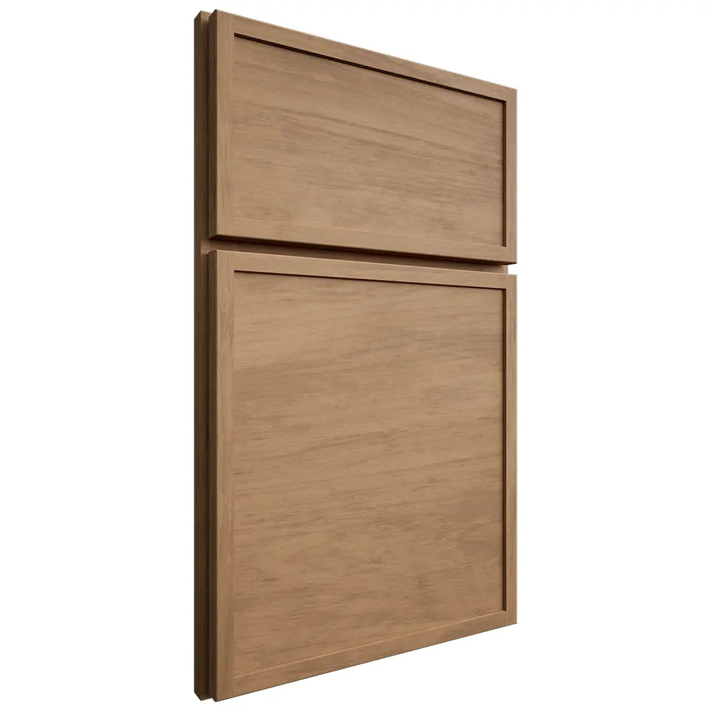 Shiloh Cabinetry Full Overlay Napa Horizontal Alder Plain Cut Dusty Road Door