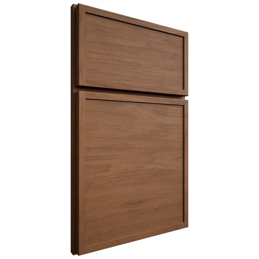 Shiloh Cabinetry Full Overlay Napa Horizontal Alder Plain Cut Walnut Door