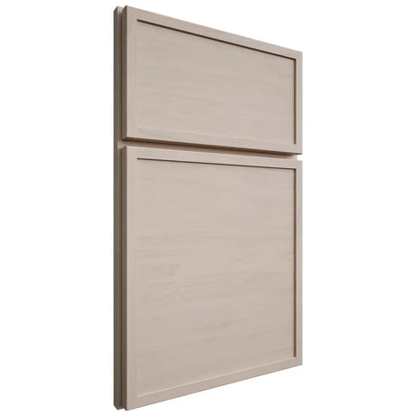 Shiloh Cabinetry Full Overlay Napa Horizontal Alder Plain Cut White Sands Door