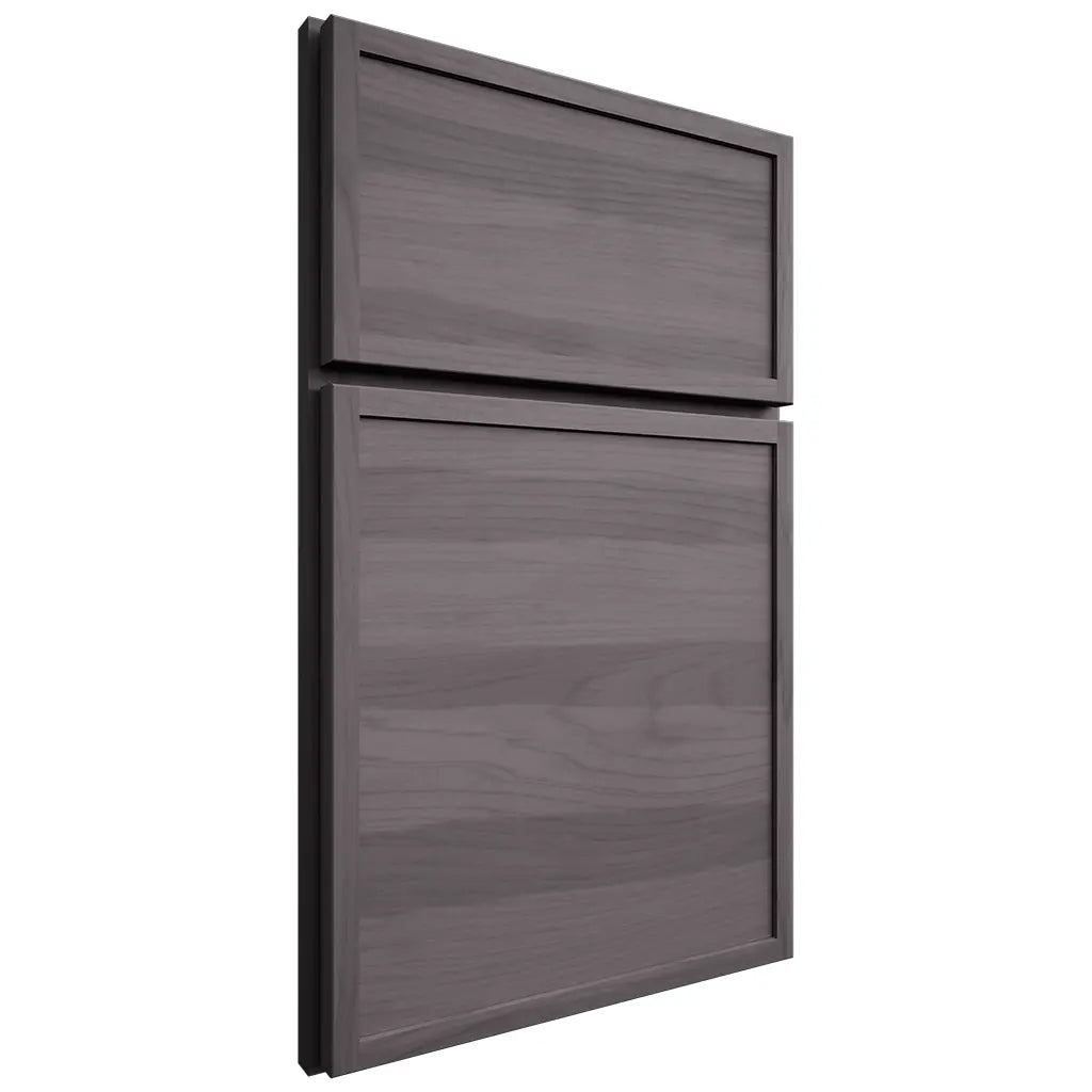 Shiloh Cabinetry Full Overlay Napa Horizontal Hickory Plain Cut Cadet Door