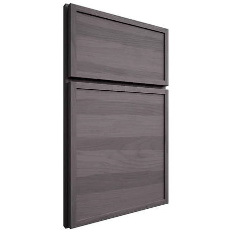 Shiloh Cabinetry Full Overlay Napa Horizontal Hickory Plain Cut Cadet Door
