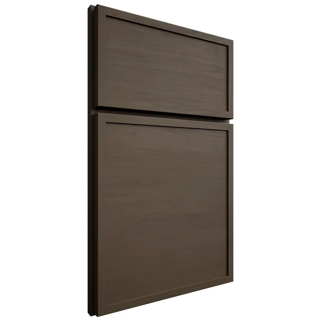 Shiloh Cabinetry Full Overlay Napa Horizontal Maple Plain Cut Perfect Brown Door