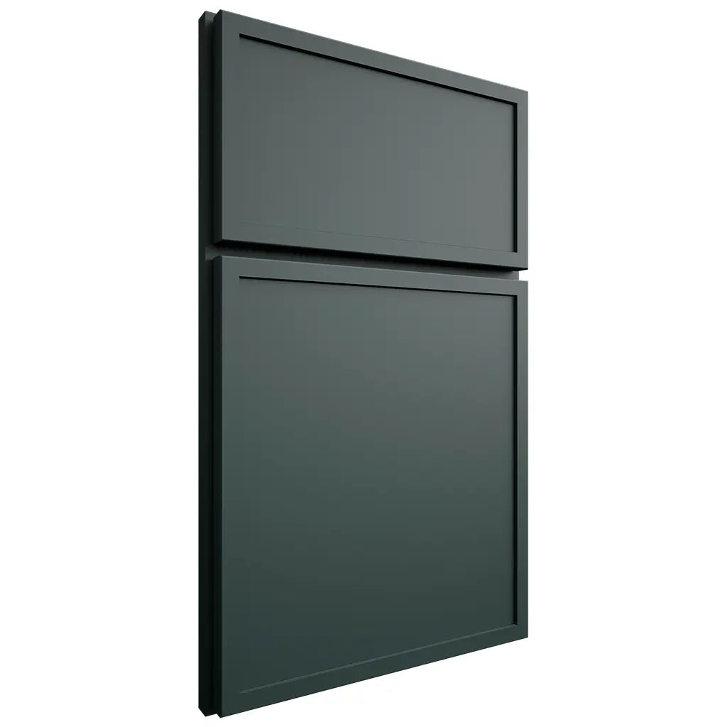 Shiloh Cabinetry Full Overlay Napa Horizontal Paintable Billiard Green Door