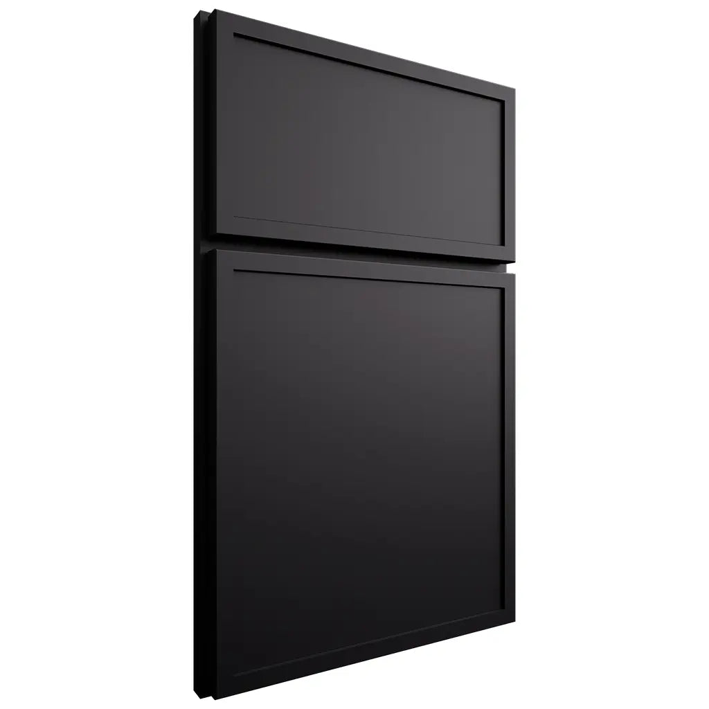 Shiloh Cabinetry Full Overlay Napa Horizontal Paintable Black Door