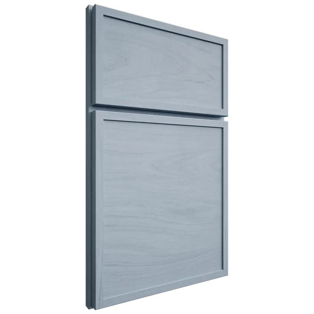 Shiloh Cabinetry Full Overlay Napa Horizontal Poplar Plain Cut Sky Door