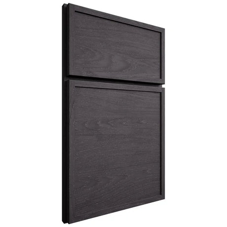 Shiloh Cabinetry Full Overlay Napa Horizontal Red Oak Plain Cut Harbor Door