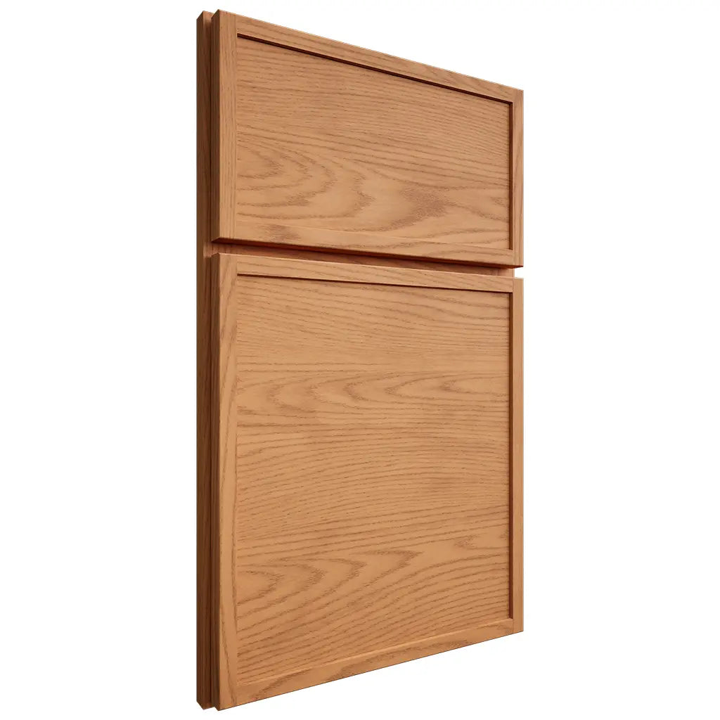 Shiloh Cabinetry Full Overlay Napa Horizontal Red Oak Plain Cut Medium Door