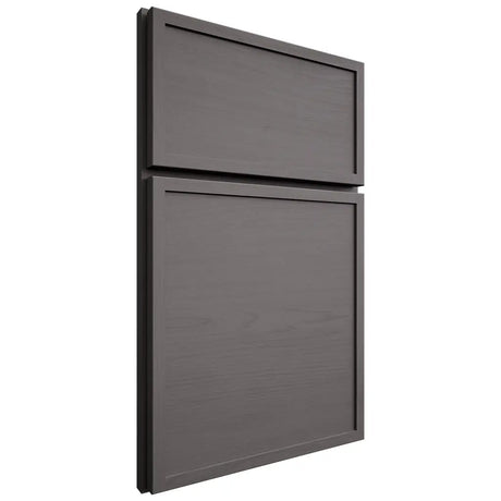Shiloh Cabinetry Full Overlay Napa Horizontal Walnut Plain Cut Cadet Door
