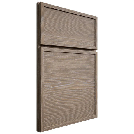 Shiloh Cabinetry Full Overlay Napa Horizontal White Oak Plain Cut Almond Door