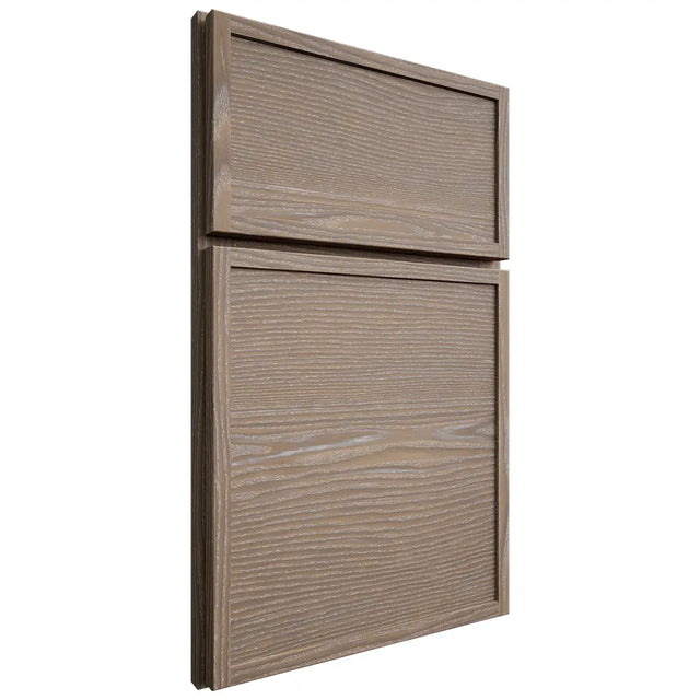 Shiloh Cabinetry Full Overlay Napa Horizontal White Oak Plain Cut Almond Door