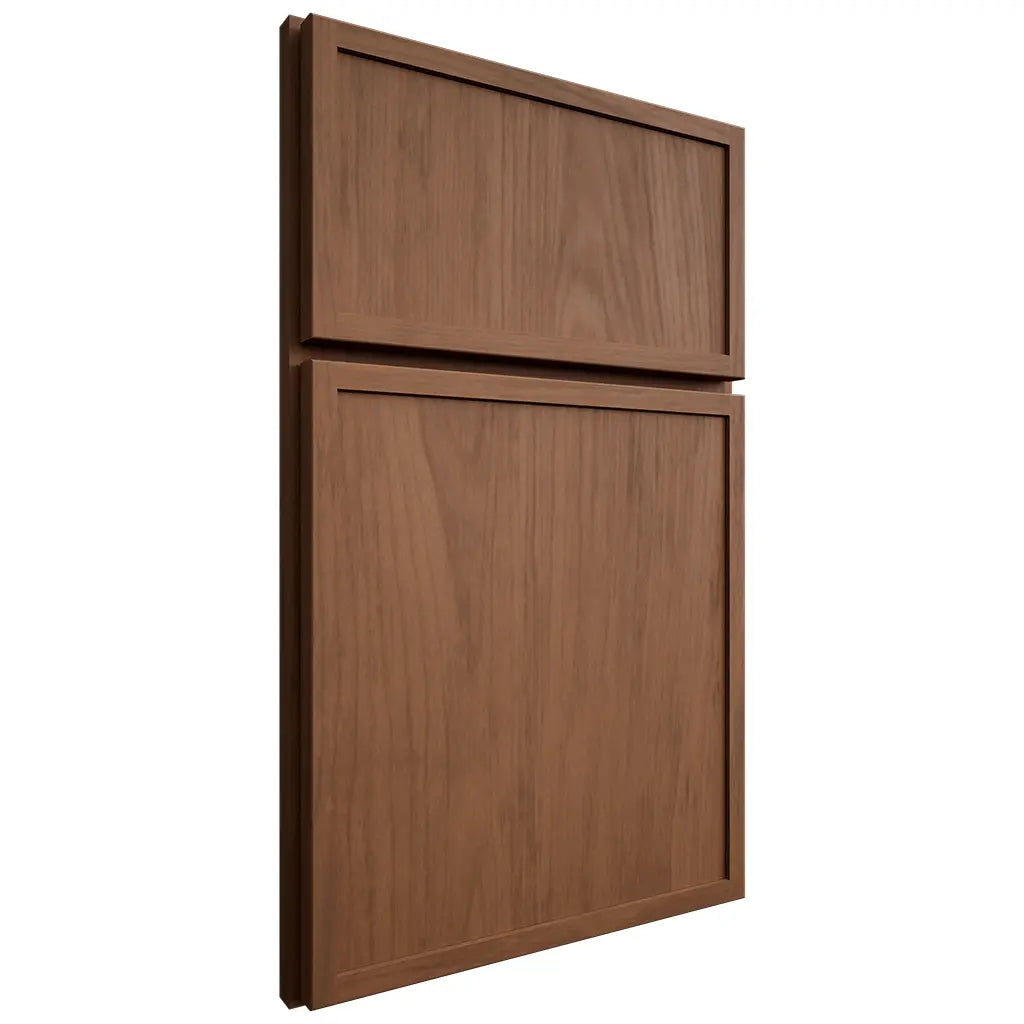 Shiloh Cabinetry Full Overlay Napa Vertical Alder Plain Cut Cola Door