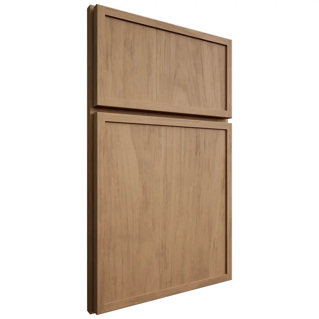 Shiloh Cabinetry Full Overlay Napa Vertical Alder Plain Cut Dusty Road Door