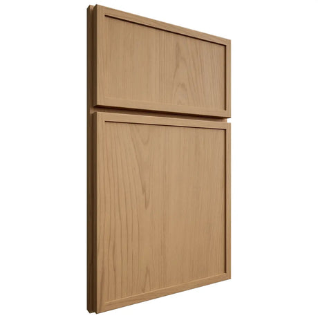 Shiloh Cabinetry Full Overlay Napa Vertical Alder Plain Cut Natural Door