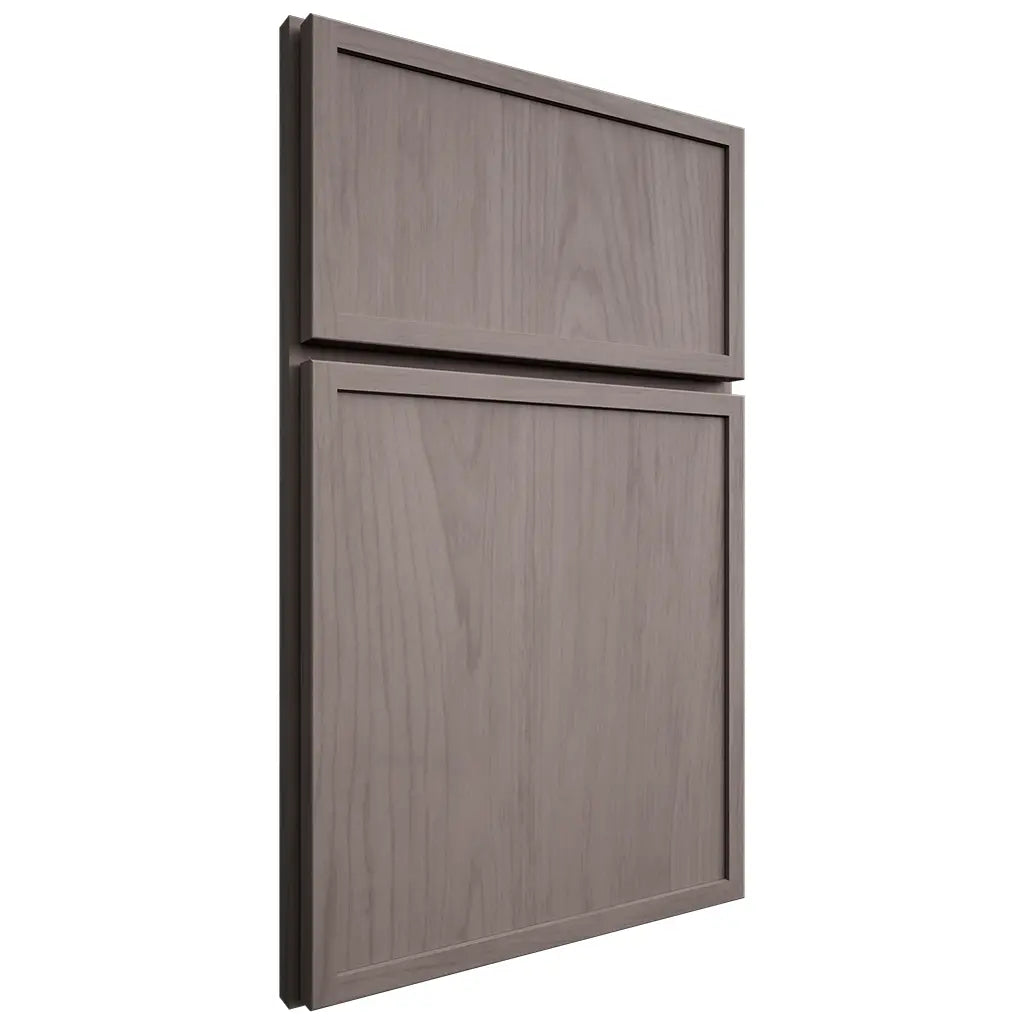 Shiloh Cabinetry Full Overlay Napa Vertical Alder Plain Cut Stonehenge Door