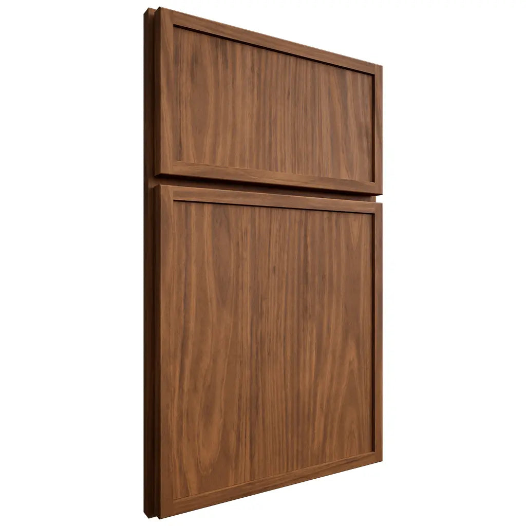 Shiloh Cabinetry Full Overlay Napa Vertical Cherry Plain Cut Carob Door