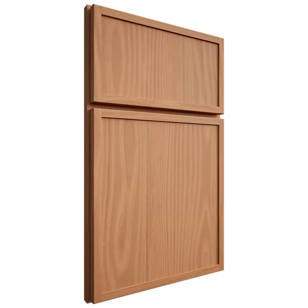 Shiloh Cabinetry Full Overlay Napa Vertical Cherry Plain Cut Natural Door