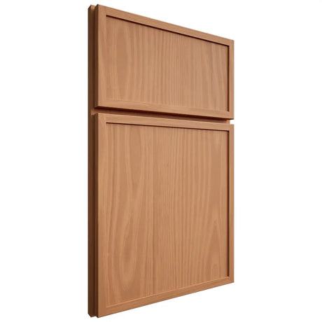 Shiloh Cabinetry Full Overlay Napa Vertical Cherry Plain Cut Natural Door