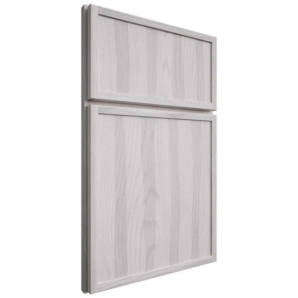 Shiloh Cabinetry Full Overlay Napa Vertical Hickory Plain Cut Cotton Door
