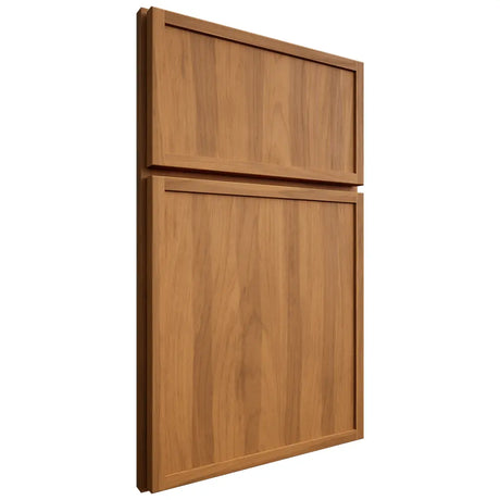 Shiloh Cabinetry Full Overlay Napa Vertical Hickory Plain Cut Medium Door