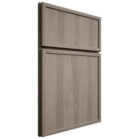 Shiloh Cabinetry Full Overlay Napa Vertical Hickory Plain Cut Sterling Door