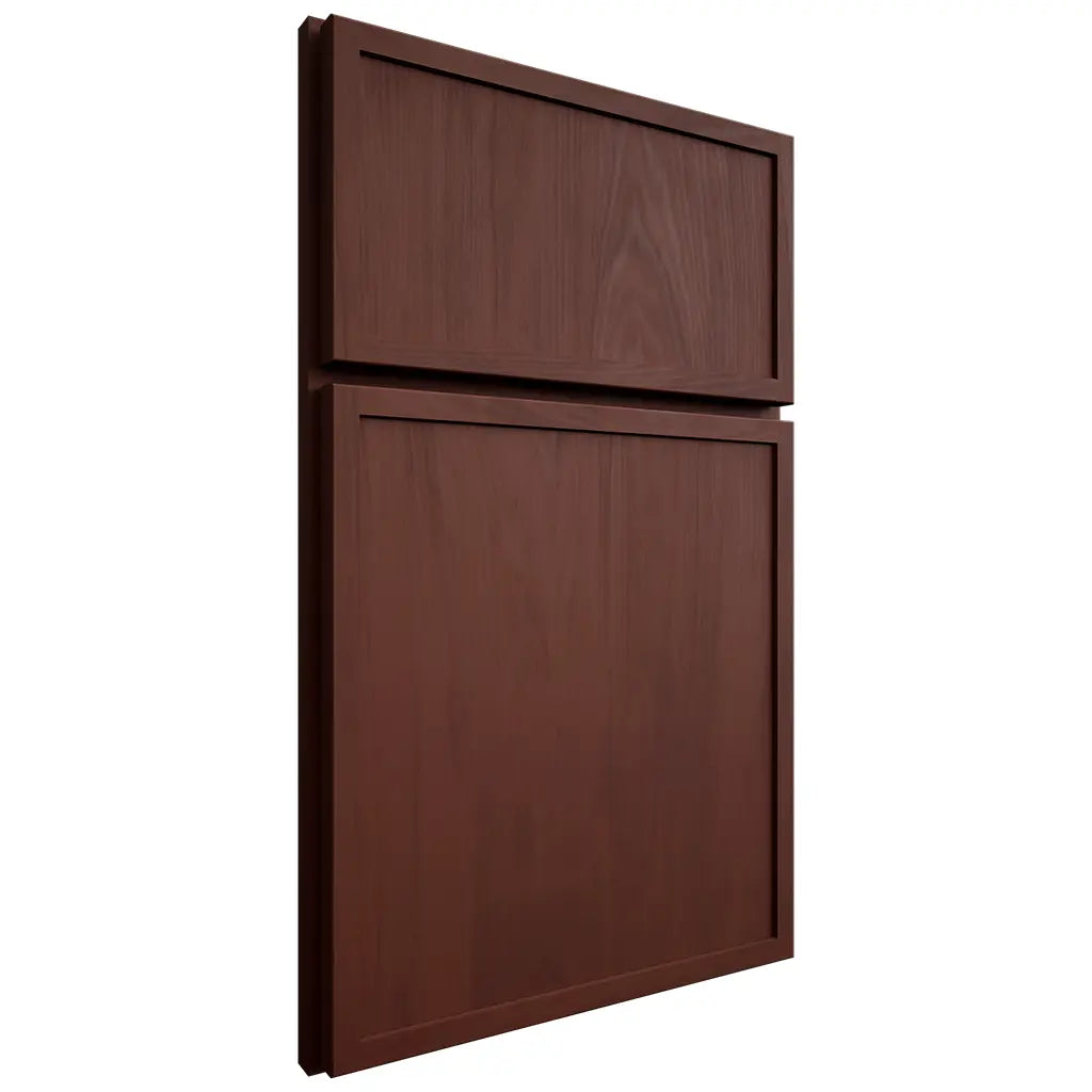 Shiloh Cabinetry Full Overlay Napa Vertical Maple Plain Cut Sable Door