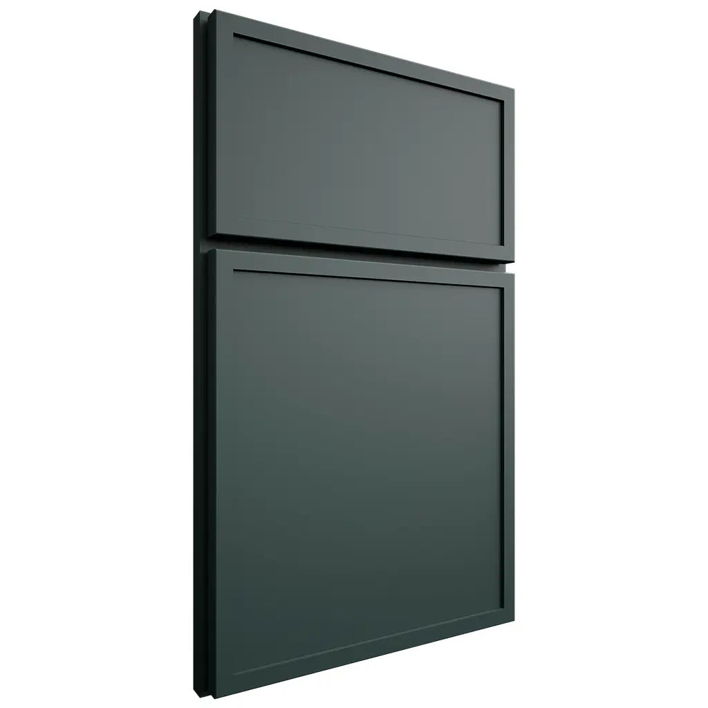 Shiloh Cabinetry Full Overlay Napa Vertical Paintable Billiard Green Door