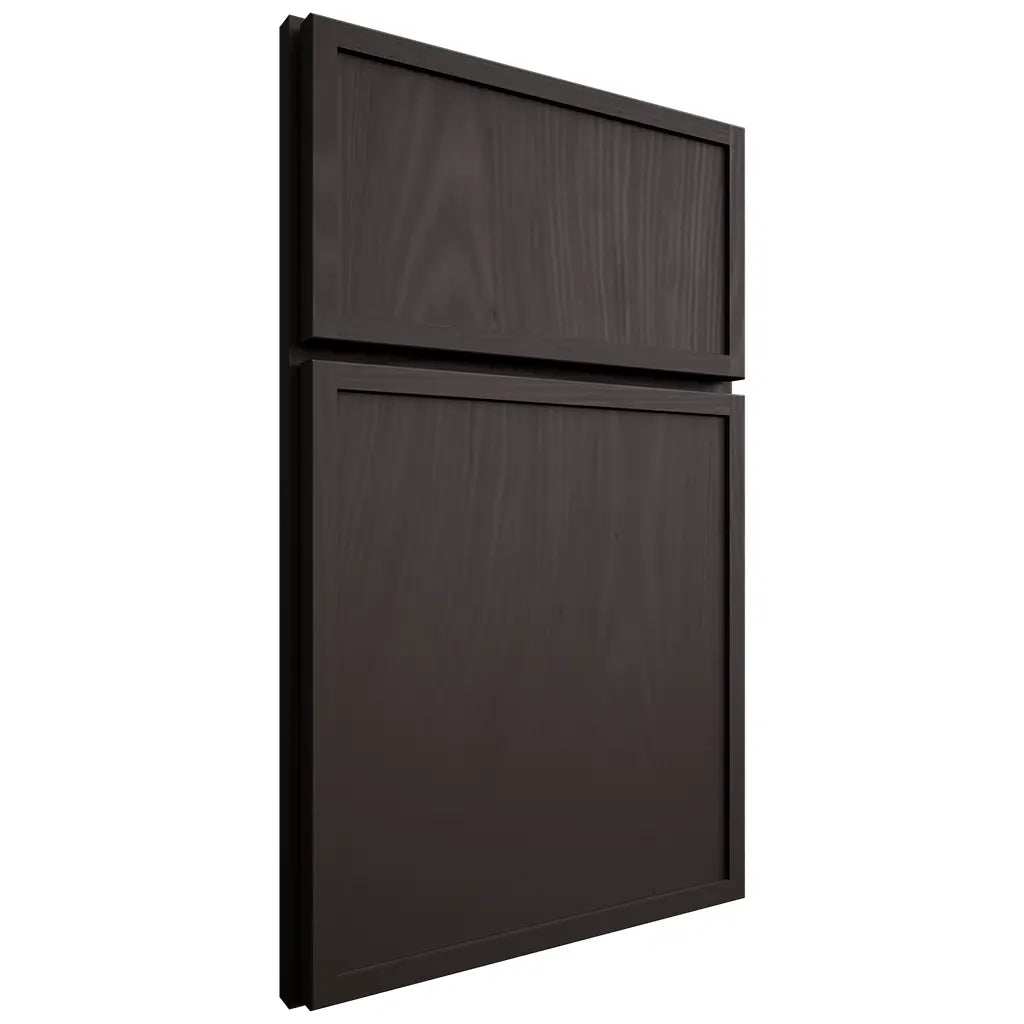 Shiloh Cabinetry Full Overlay Napa Vertical Poplar Plain Cut Carbon Door