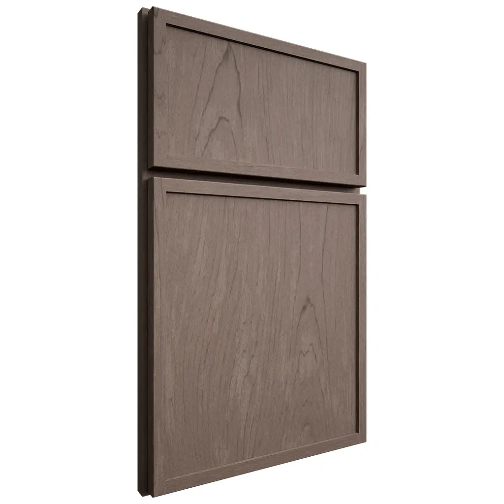 Shiloh Cabinetry Full Overlay Napa Vertical Poplar Plain Cut River Rock Door