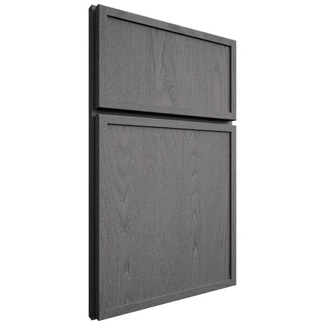 Shiloh Cabinetry Full Overlay Napa Vertical Red Oak Plain Cut Cadet Door