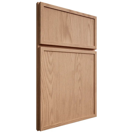 Shiloh Cabinetry Full Overlay Napa Vertical Red Oak Plain Cut Natural Door