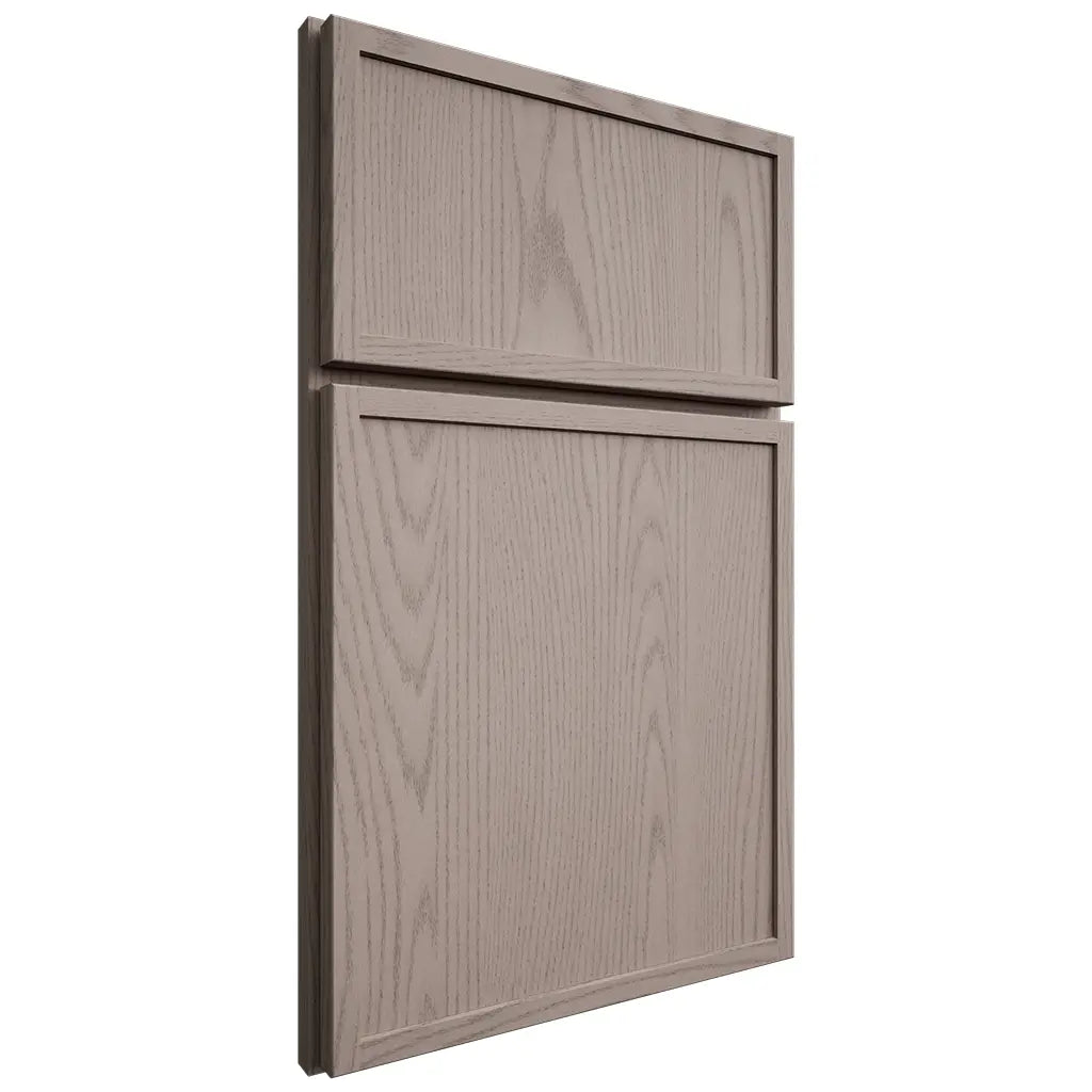 Shiloh Cabinetry Full Overlay Napa Vertical Red Oak Plain Cut Sterling Door