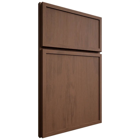 Shiloh Cabinetry Full Overlay Napa Vertical Walnut Plain Cut Natural Door