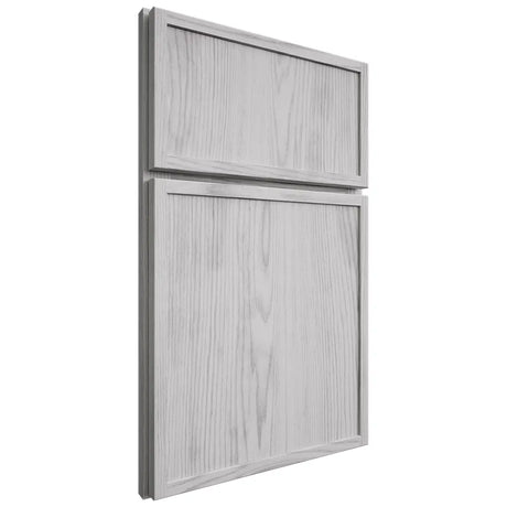 Shiloh Cabinetry Full Overlay Napa Vertical Walnut Plain Cut Stratus Door