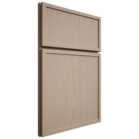 Shiloh Cabinetry Full Overlay Napa Vertical White Oak Plain Cut Straw Door
